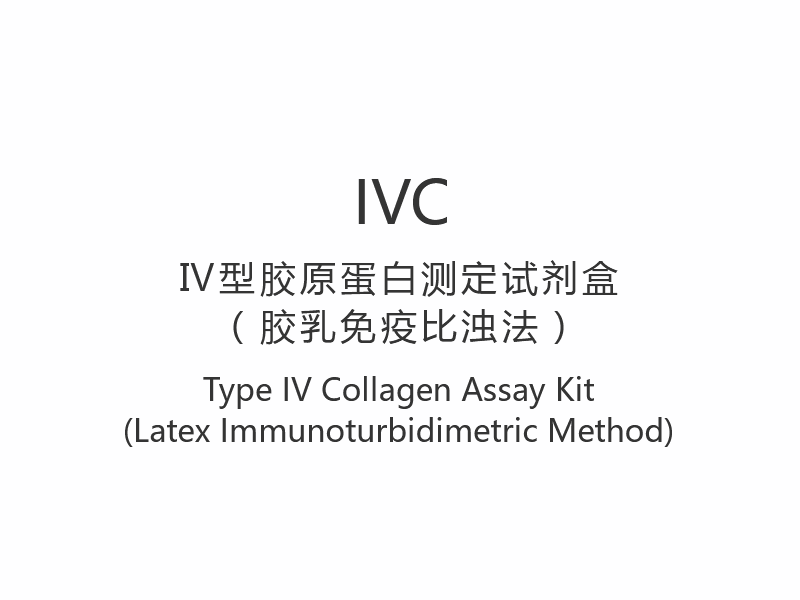 【IVC】Type IV Collagen Assay Kit (Latex Immunoturbidimetric Methodus)
