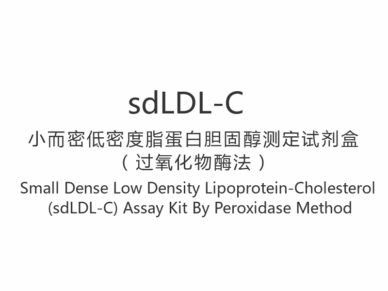 sdLDL-C】Small Densa Low Densitas Lipoprotein-Cola (sdLDL-C) Peroxidase Methodus Peroxidase Ornamentum